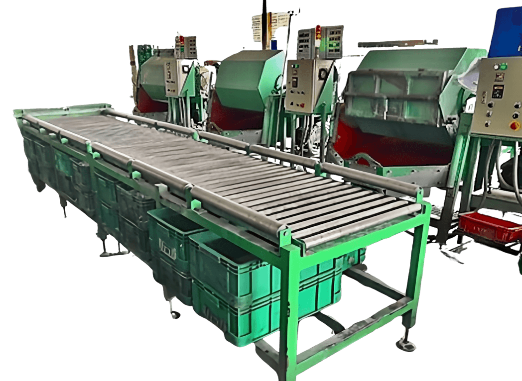 Barrel finishing line