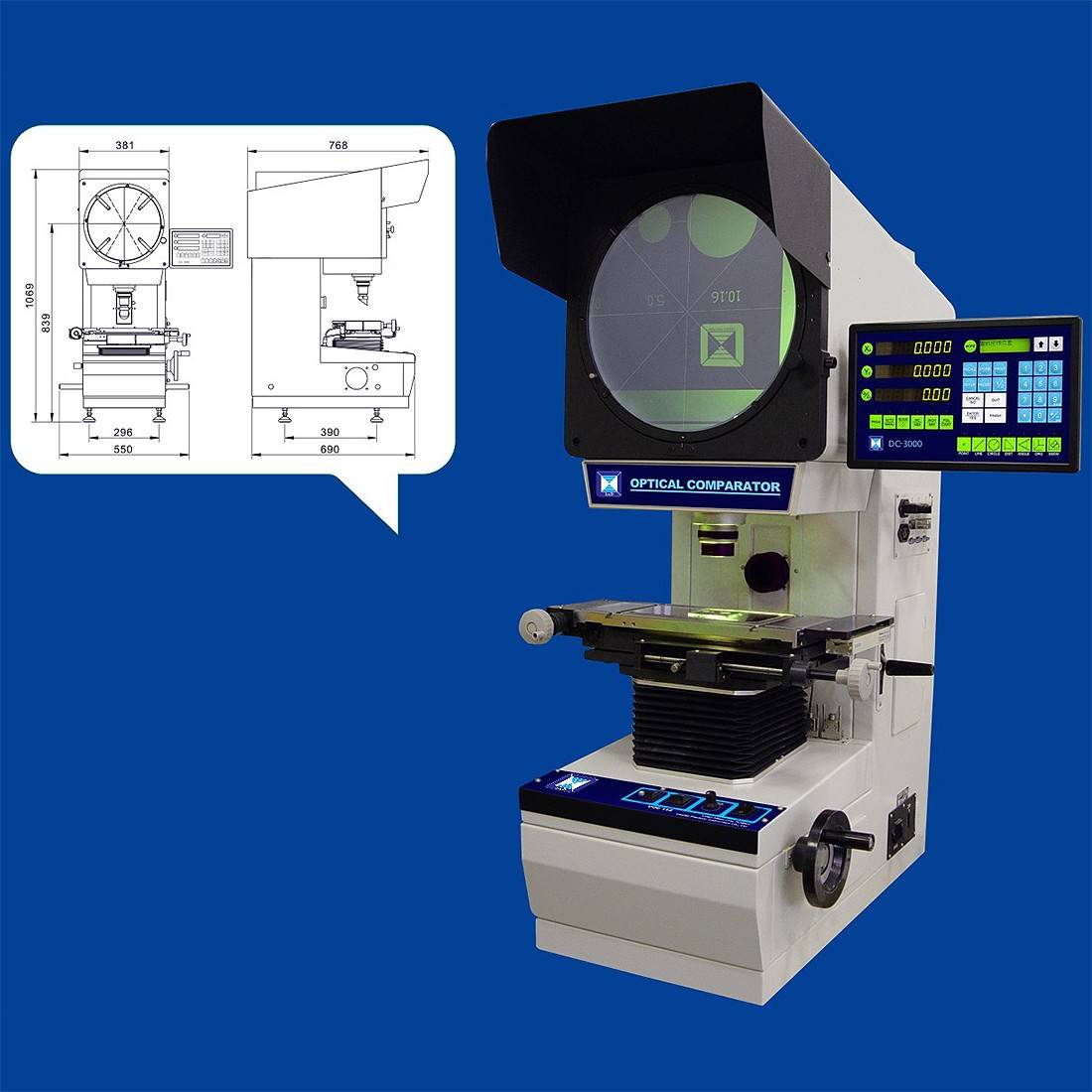 Profile projector / optical comparator